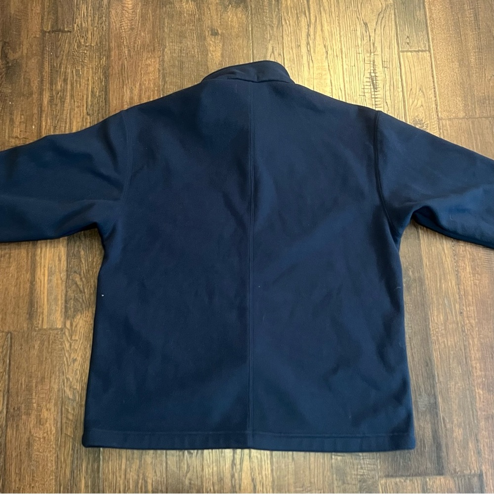 Patagonia Synchilla Full Zip Fleece Large Jacket Navy W/ Keeneland Embroidery - Picture 2 of 7